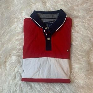 Red Stripe Polo Shirt